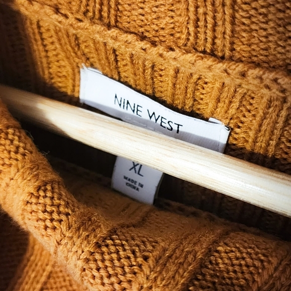 Nine West Burnt Orange Turtleneck Sweater - Picture 3 of 3